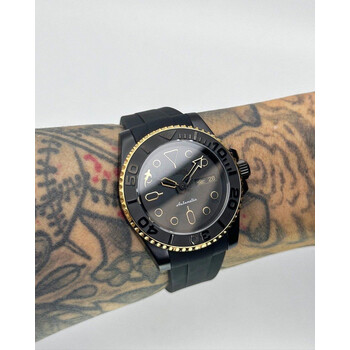Custom Seiko Mod • Black Gold Dragon Bruce Lee Yachtmaster • 40mm